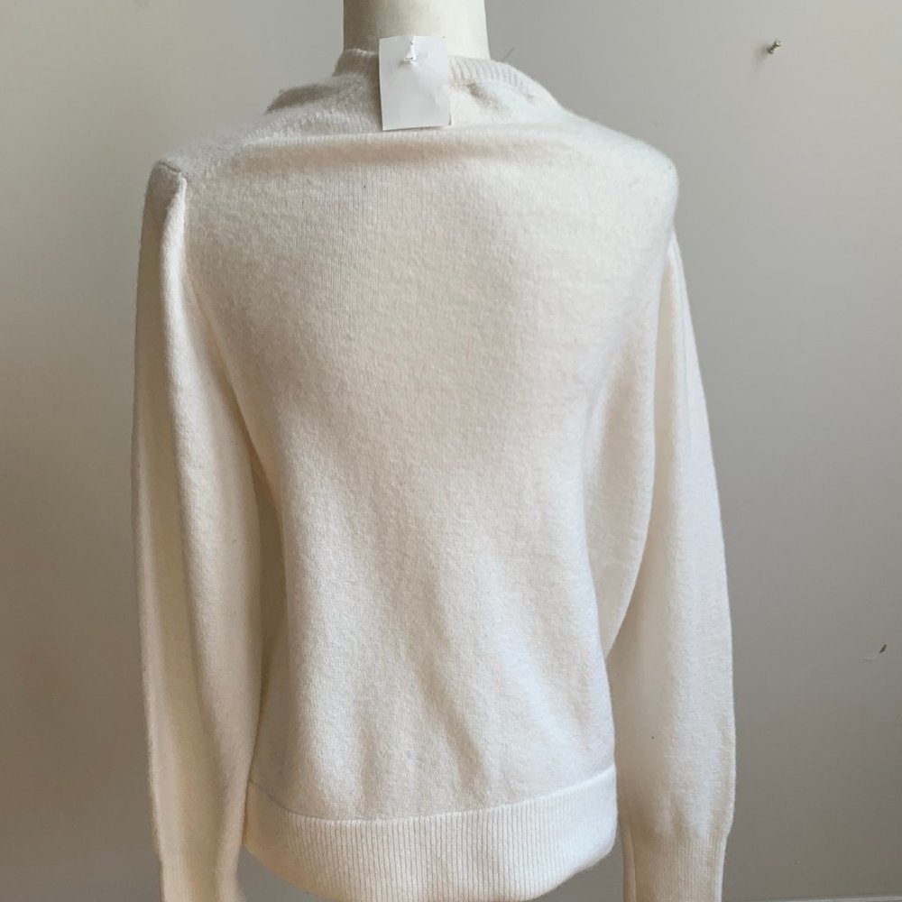 *HOST PICK*Madewell wrap front Ivory BNWT sweater - Picture 5 of 10